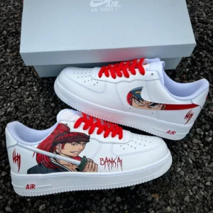 Aburai Renji bleach custom shoes